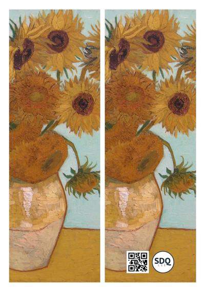 Separador: Vase with Twelve Sunflowers