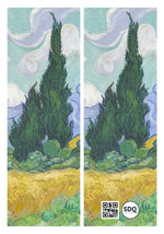 Separador: Wheat field with cypresses