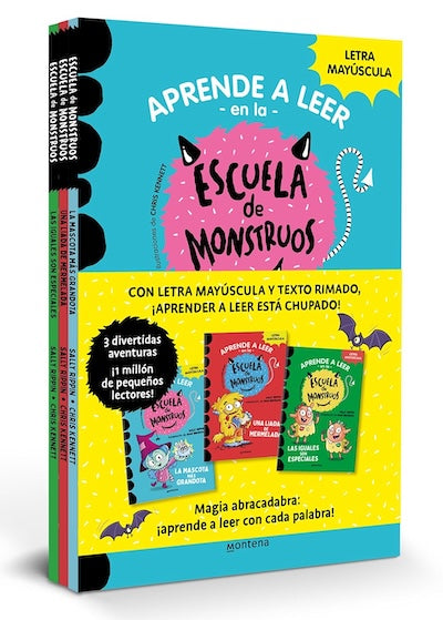 Estuche Aprender a leer en la Escuela de Monstruos (Libros 1-3)