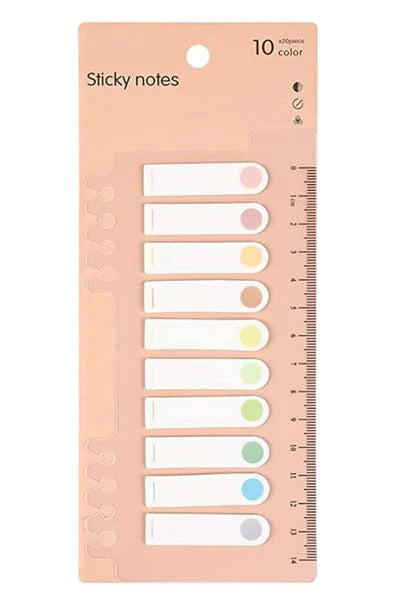 Separador: Pestañas adhesivas blancas (Post-it)