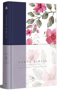 Santa Biblia (Tela azul y flores) (Reina-Valera 1960) (TD)