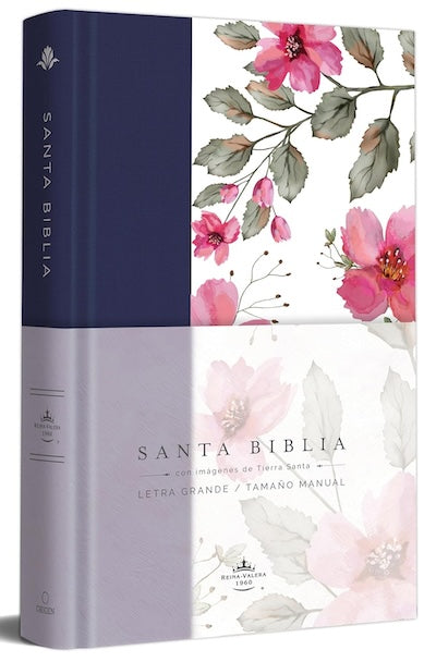 Santa Biblia (Tela azul y flores) (Reina-Valera 1960) (TD)