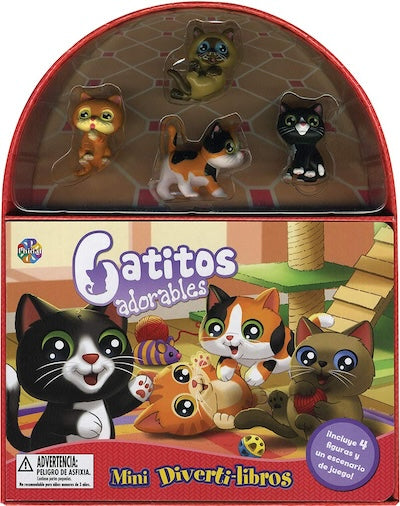 Gatitos adorables (Libro y figuras)