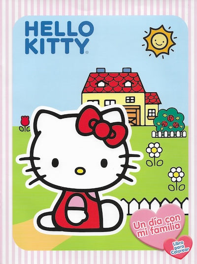 Hello Kitty: Un día con mi familia (Libro para colorear)