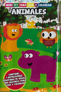 Miniset: Animales (Libro para colorear, incluye rotuladores)