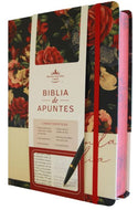 Biblia de apuntes (Azul oscuro con flores) (Reina-Valera 1960) (TD)