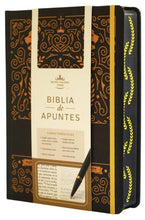 Cargar imagen en el visor de la galería, Biblia de apuntes (Negro y dorado) (Reina-Valera 1960) (TD)
