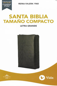 Santa Biblia (Letra grande con cierre, negra) (Reina-Valera 1960) (BOL)