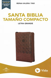 Santa Biblia (Letra grande con cierre, marrón) (Reina-Valera 1960) (BOL)