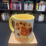 Vase with twelve sunflowers